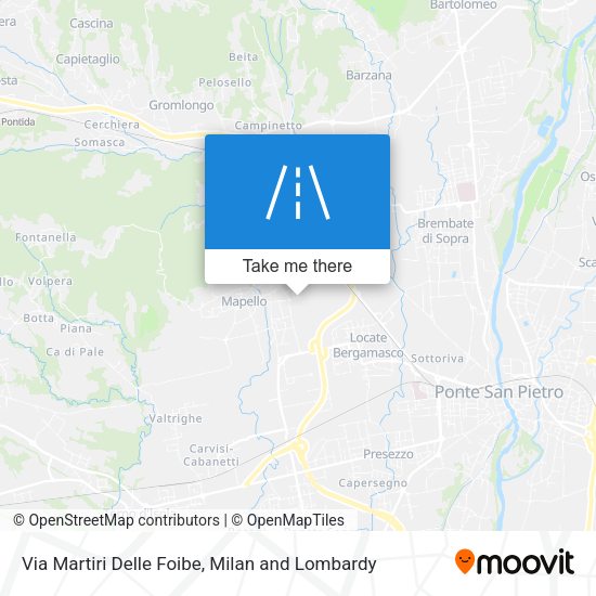 Via Martiri Delle Foibe map