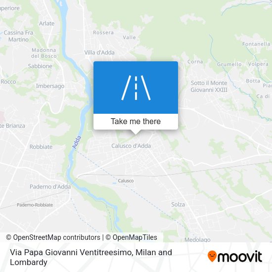 Via Papa Giovanni Ventitreesimo map