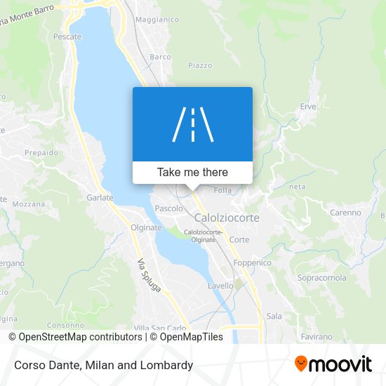 Corso Dante map