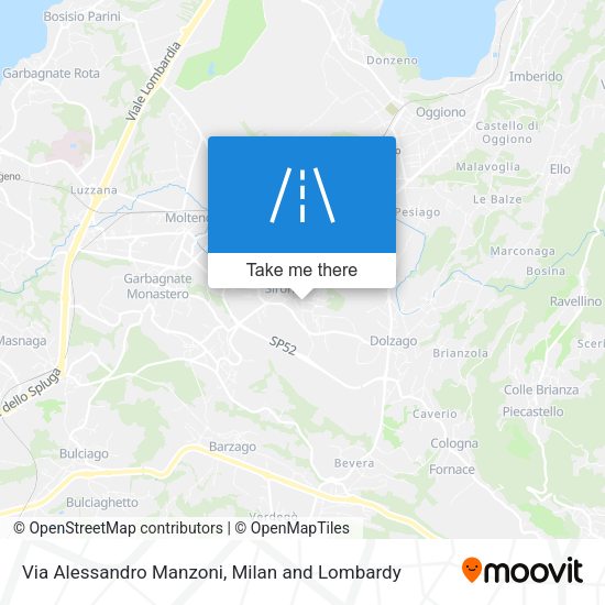 Via Alessandro Manzoni map