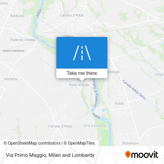 Via Primo Maggio map