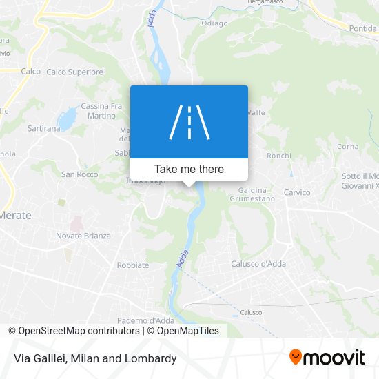 Via Galilei map