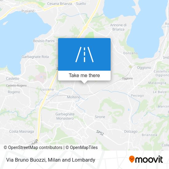 Via Bruno Buozzi map