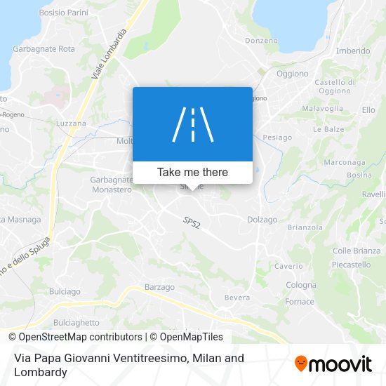 Via Papa Giovanni Ventitreesimo map