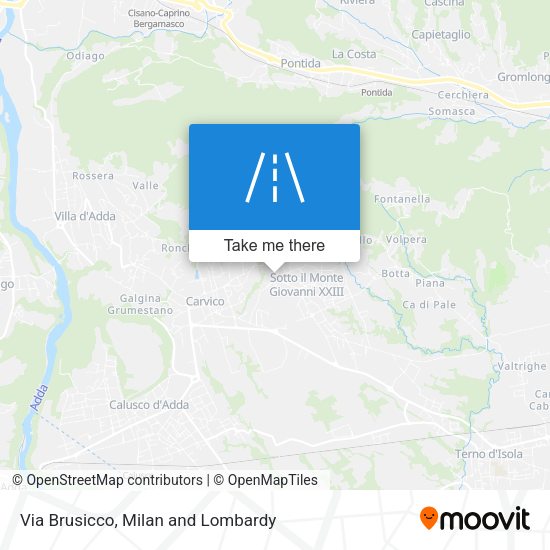 Via Brusicco map