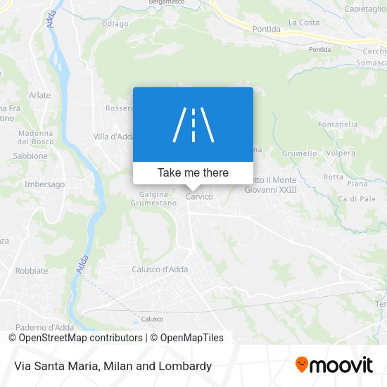 Via Santa Maria map