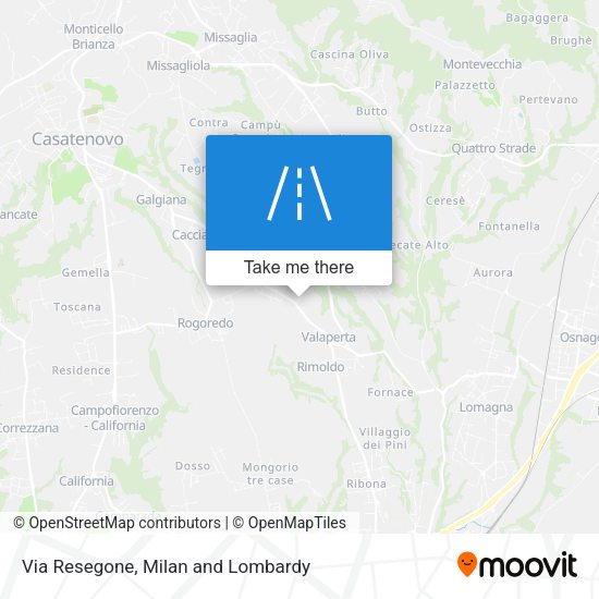 Via Resegone map
