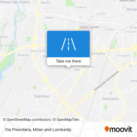 Via Presolana map