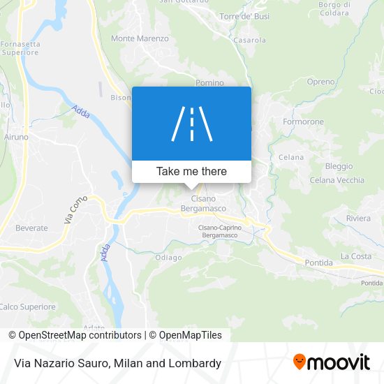Via Nazario Sauro map