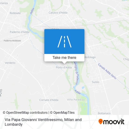 Via Papa Giovanni Ventitreesimo map