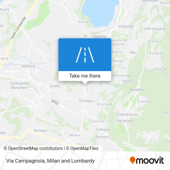 Via Campagnola map
