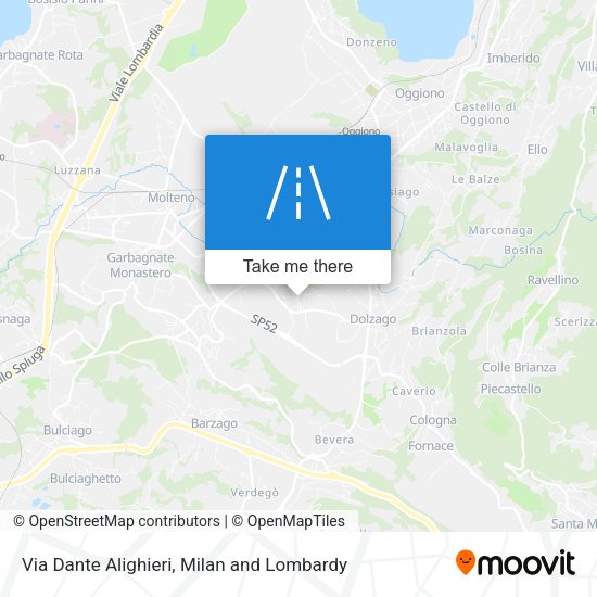 Via Dante Alighieri map