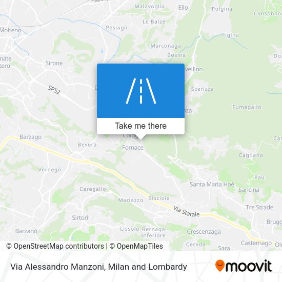 Via Alessandro Manzoni map
