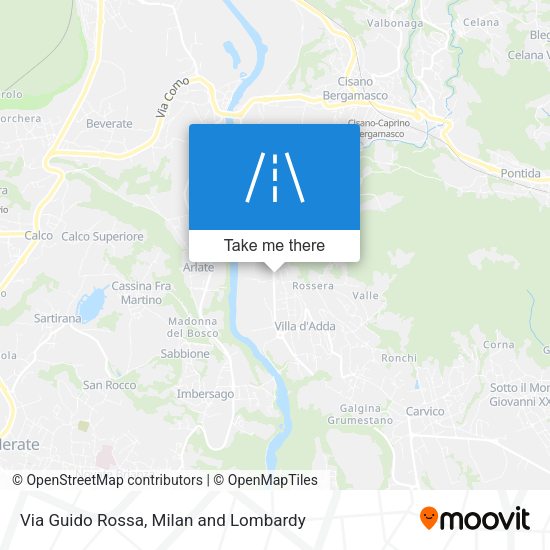 Via Guido Rossa map