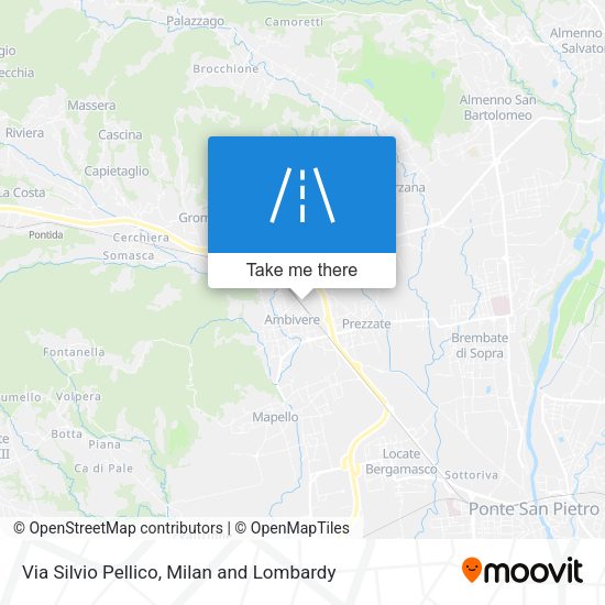 Via Silvio Pellico map