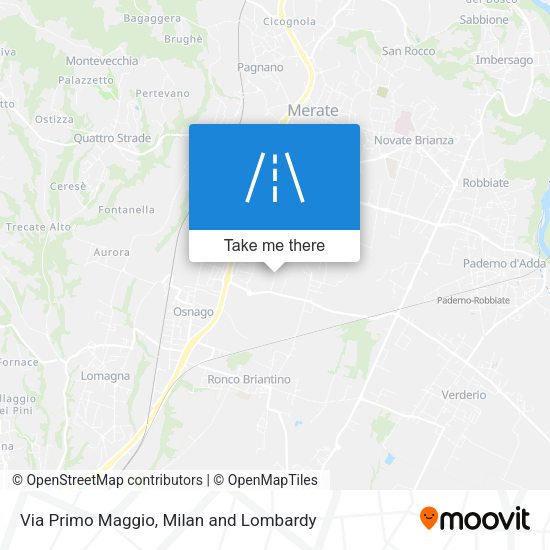 Via Primo Maggio map