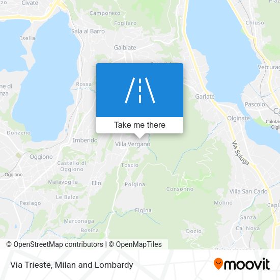 Via Trieste map