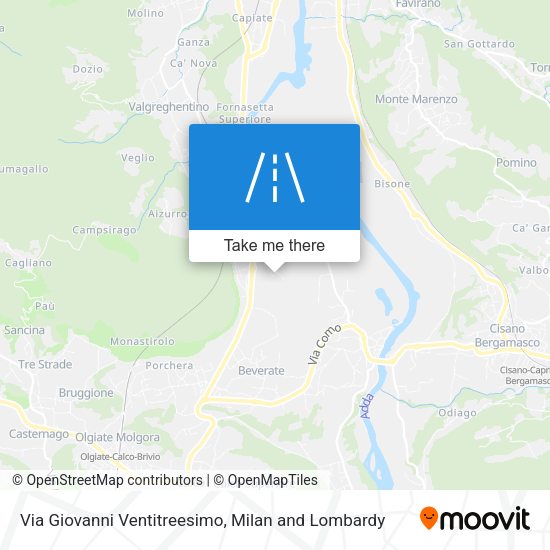 Via Giovanni Ventitreesimo map