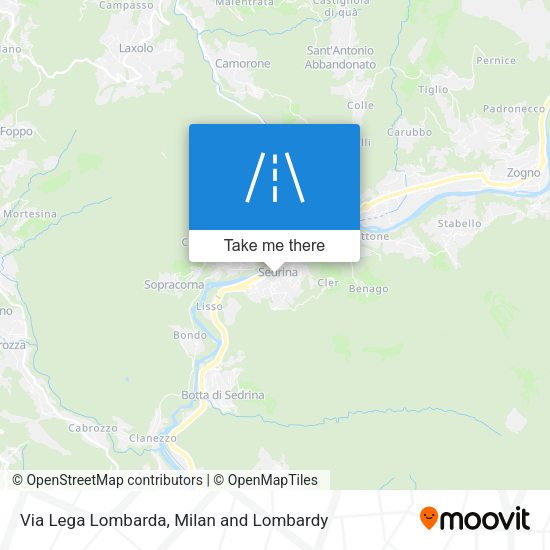 Via Lega Lombarda map