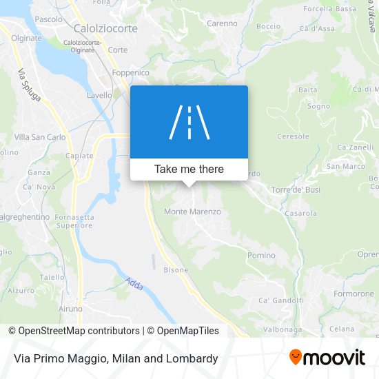 Via Primo Maggio map