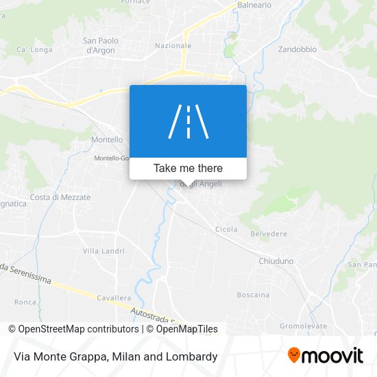Via Monte Grappa map