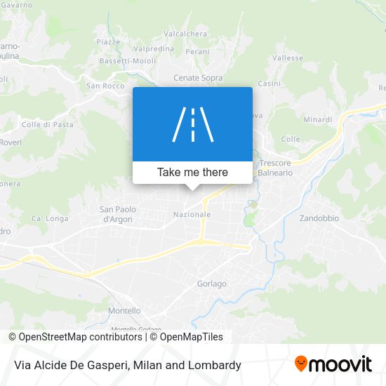 Via Alcide De Gasperi map