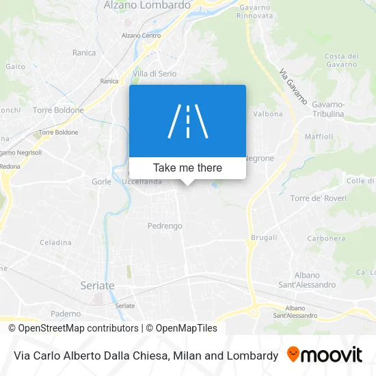 Via Carlo Alberto Dalla Chiesa map