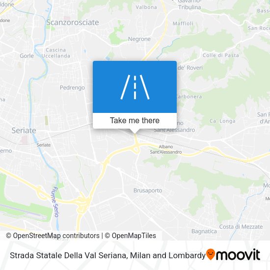 Strada Statale Della Val Seriana map