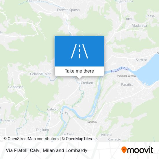 Via Fratelli Calvi map