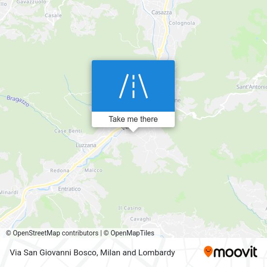 Via San Giovanni Bosco map