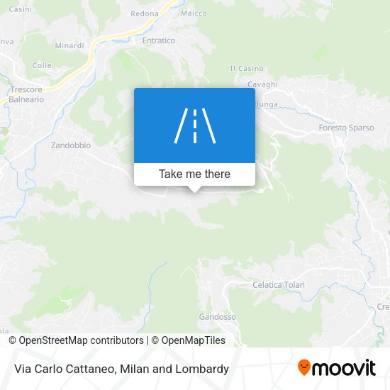 Via Carlo Cattaneo map