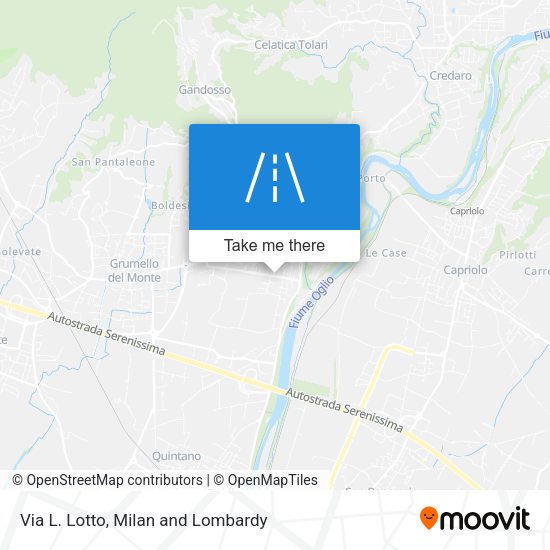 Via L. Lotto map