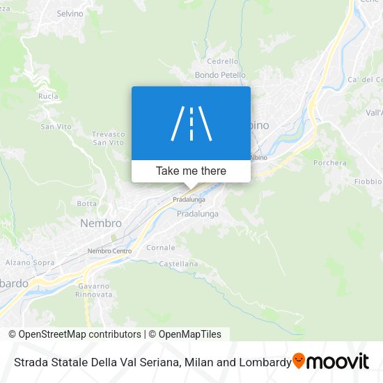 Strada Statale Della Val Seriana map