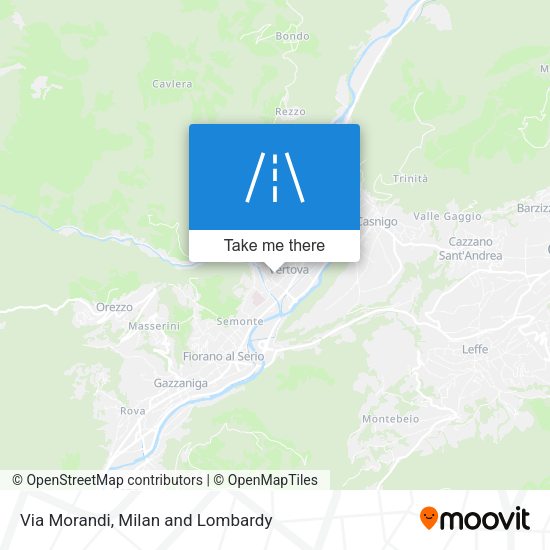Via Morandi map