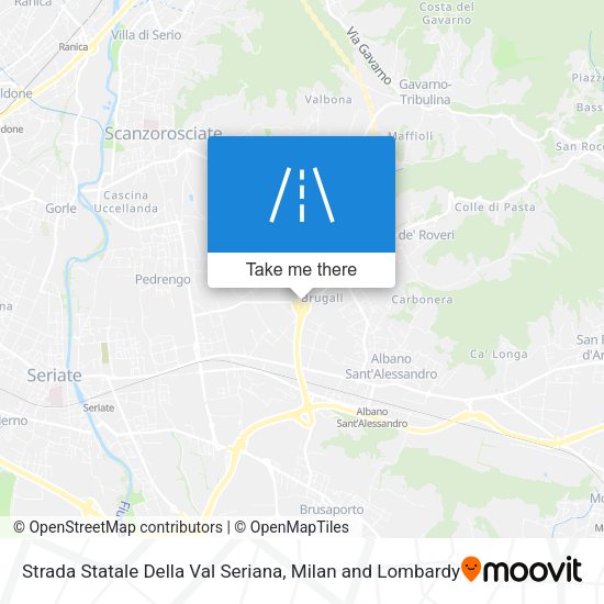 Strada Statale Della Val Seriana map
