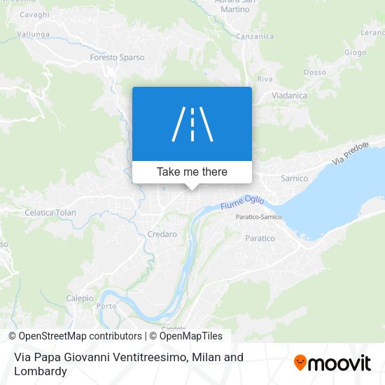 Via Papa Giovanni Ventitreesimo map