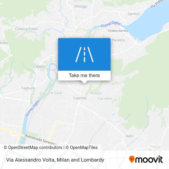 Via Alessandro Volta map