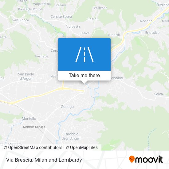 Via Brescia map