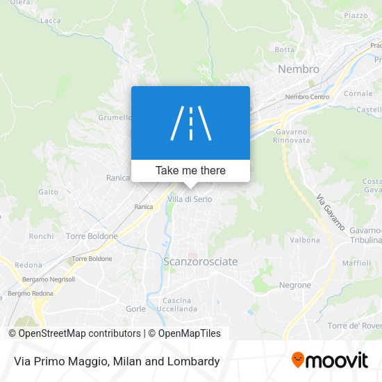 Via Primo Maggio map