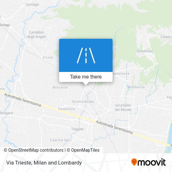 Via Trieste map