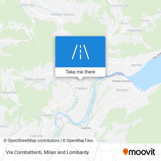Via Combattenti map