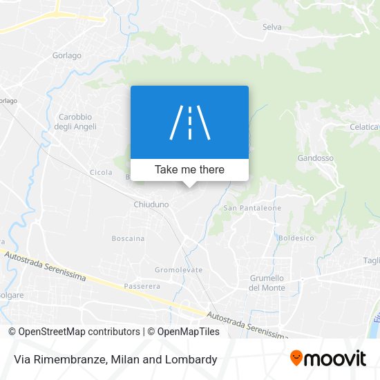 Via Rimembranze map