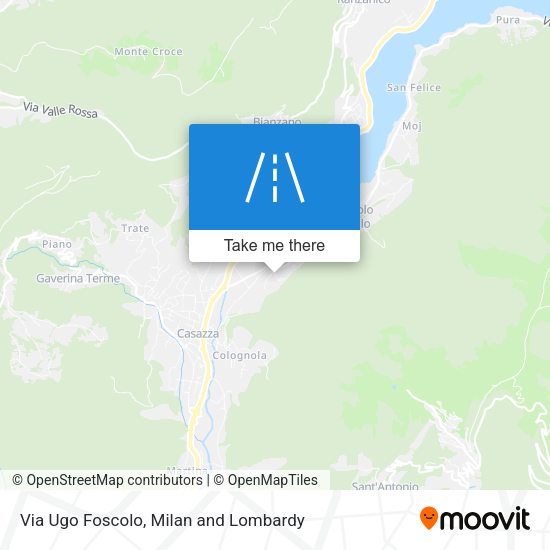 Via Ugo Foscolo map