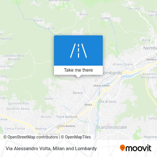 Via Alessandro Volta map