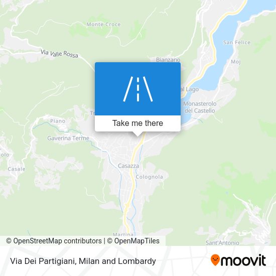 Via Dei Partigiani map