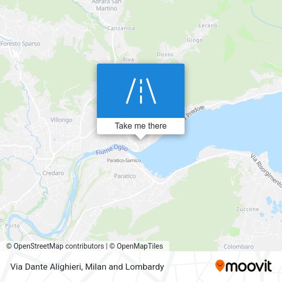 Via Dante Alighieri map