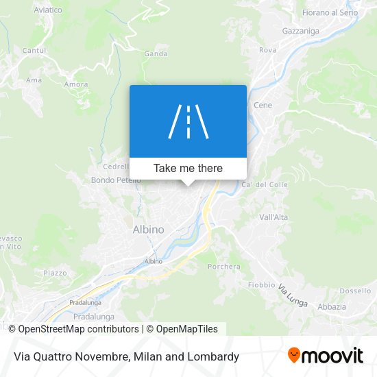 Via Quattro Novembre map