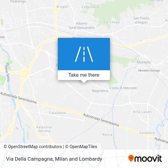 Via Della Campagna map