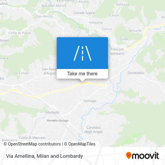 Via Amellina map