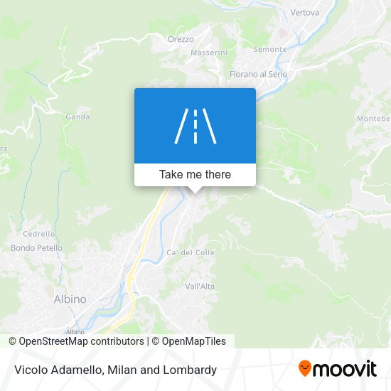 Vicolo Adamello map